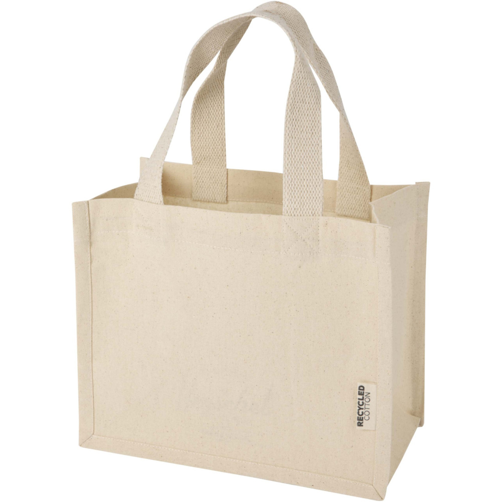 Logotrade promotional giveaway picture of: Odessa 220 g/m² GRS recycled cotton mini gusset tote bag 9L