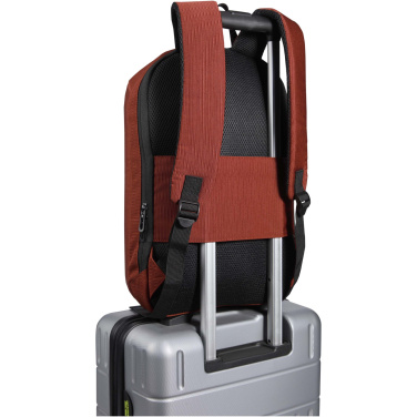 Logo trade promotional merchandise picture of: Luma 15" GRS recycled anti-theft laptop backpack 10L
