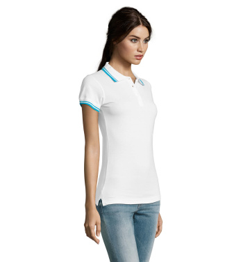 Logo trade corporate gift photo of: PASADENA women polo 200g
