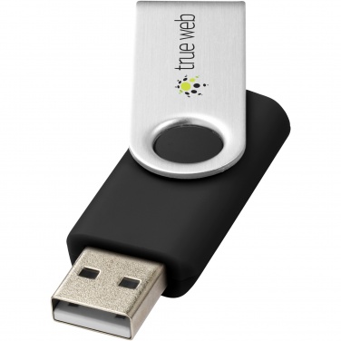 Logo trade reklaamkingituse pilt: Pööratav põhiline 32 GB USB-mälupulk