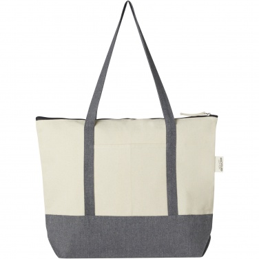 Logotrade firmakingituse foto: Repose 320 g/m² taaskasutatud puuvillast lukuga kandekott 10L