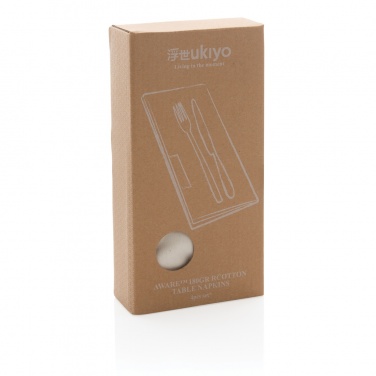 Logo trade reklaamkingi pilt: Ukiyo Aware™ 180gr puuvillased salvrätikud 4tk komplekt