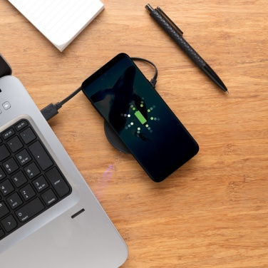 Logotrade ärikingituse foto: 5 W juhtmevaba laadimisalus ümmargune