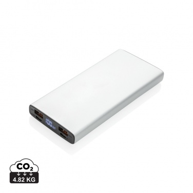 Logotrade ärikingid pilt: Alumiiniumist 18 W 10 000 mAh PD Powerbank