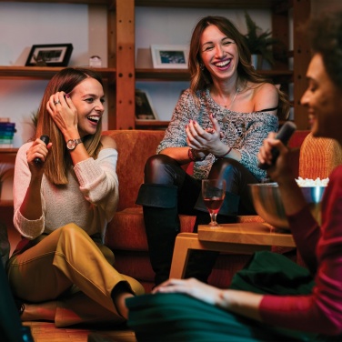 Logotrade meened pilt: Singvibe RCS taaskasutatud plastikust karaokekomplekt topeltmikrofoniga