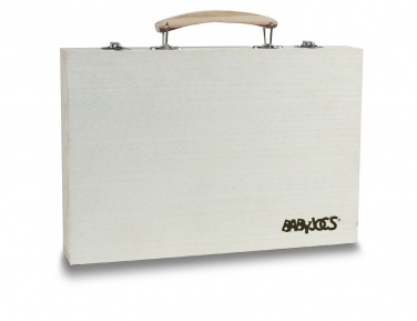 Logo trade firmakingituse pilt: Kunstniku komplekt puidust karbis