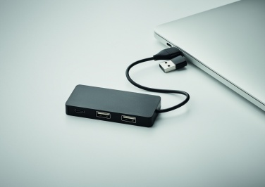 Logotrade reklaamkingitused pilt: 3-pordiline USB-jaotur 20 cm kaabliga