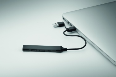 Logo trade firmakingituse pilt: USB 4 pordiga jaotur 19 cm