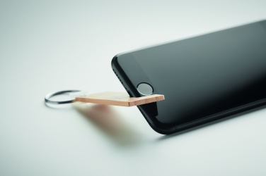 Logotrade reklaamtoote foto: Bambusest alus ja võtmehoidja Savonlinna