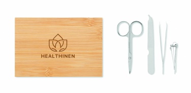 Logo trade meene pilt: Maniküüri komplekt bambusest karbis