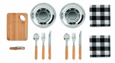 Logotrade reklaamkingituse foto: Piknikutarvetega kott kahele