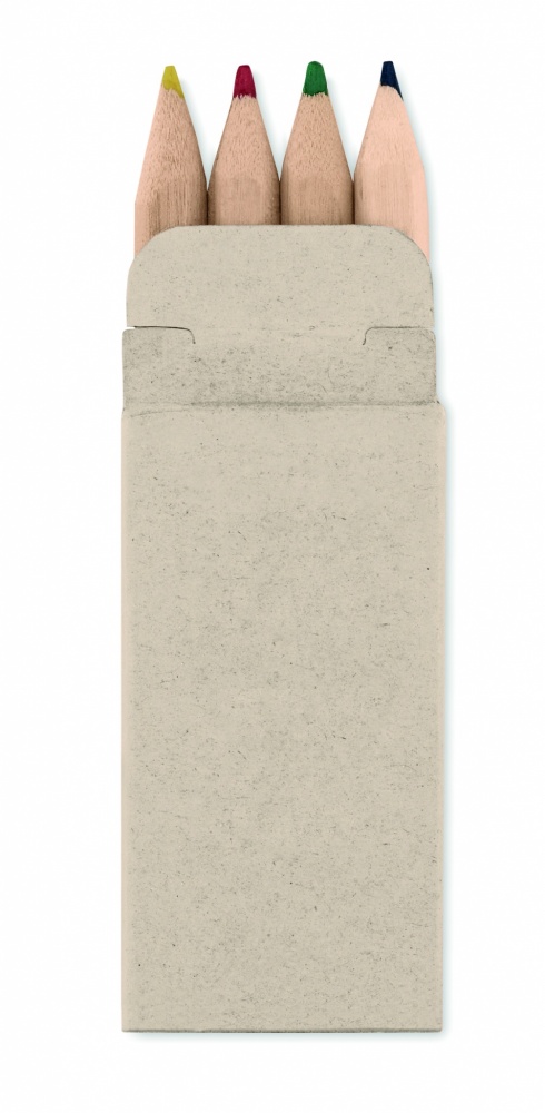 Logo trade reklaamkingi pilt: 4 mini värvilist pliiatsit