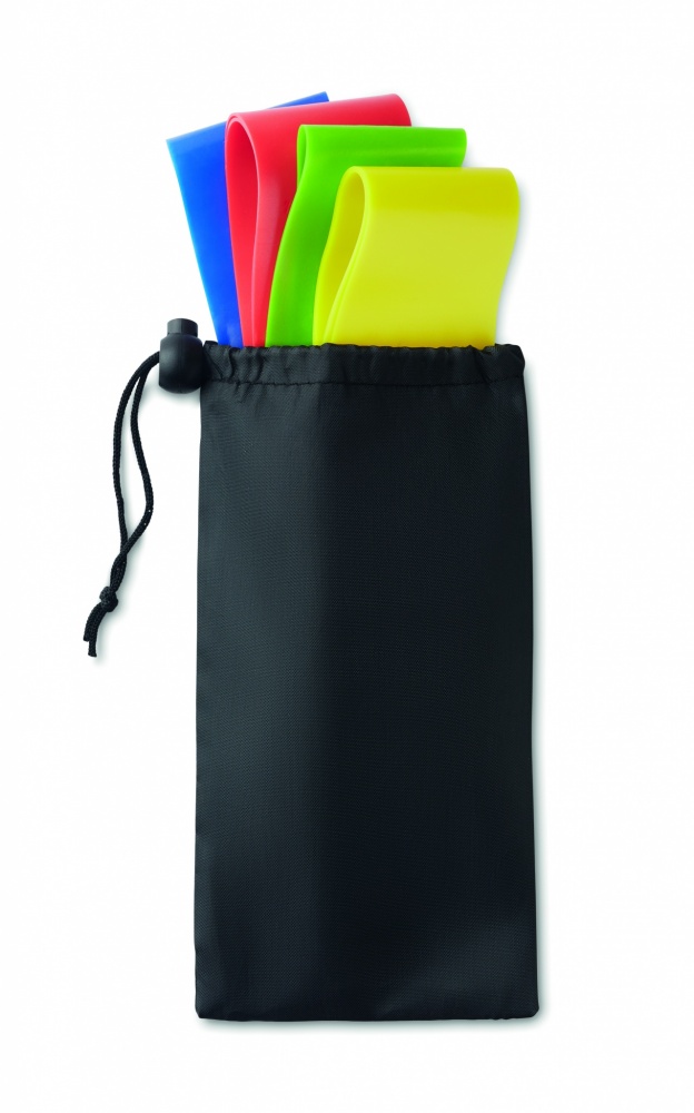 Logo trade reklaamkingituse pilt: Komplektis 4 TPE fitnessrihma