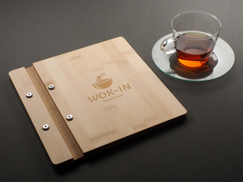 Logotrade reklaamkingitused pilt: Puidust menüü kaaned 1905292