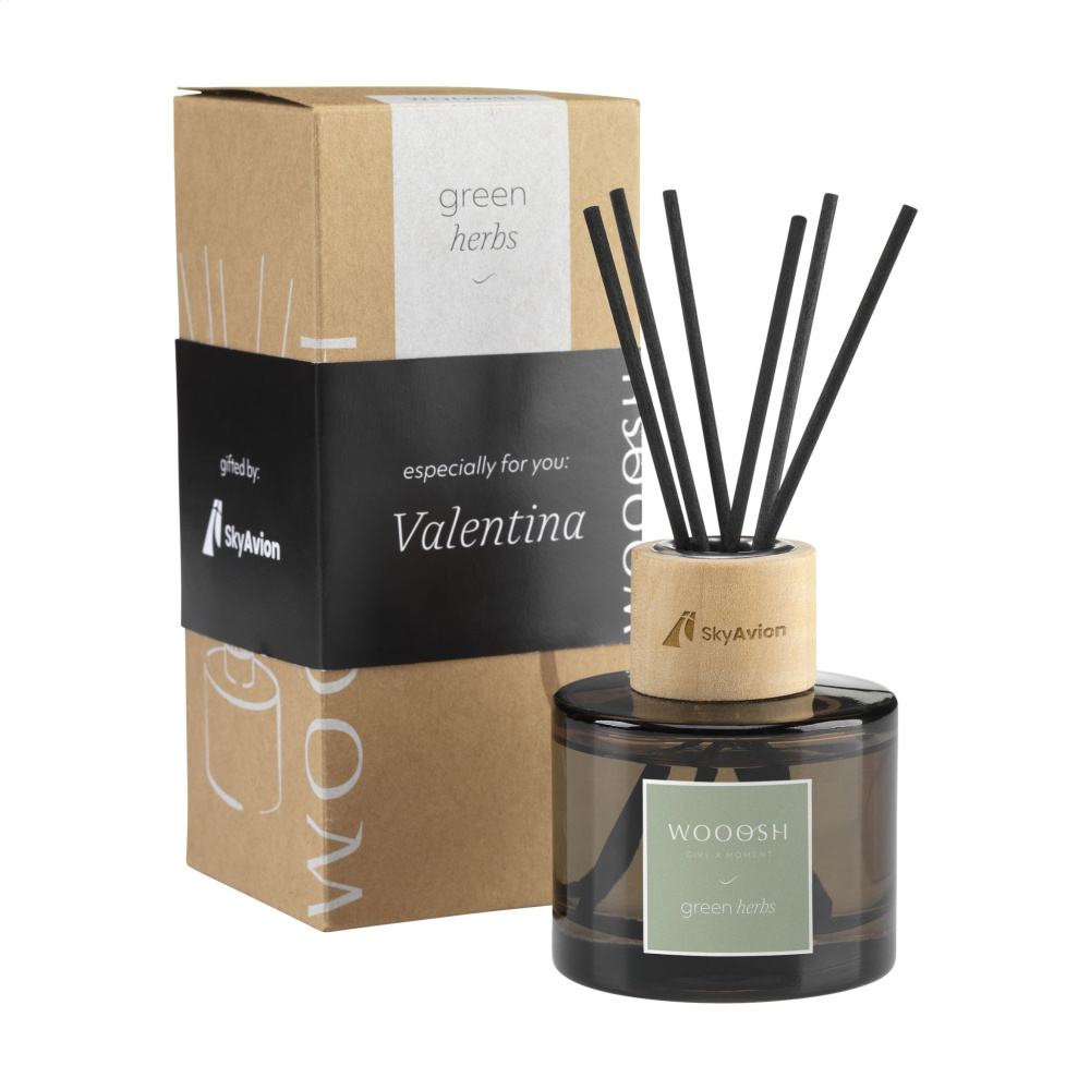 Logotrade ärikingituse foto: Wooosh kodulõhnastaja pulgad