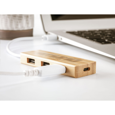 Logo trade meene pilt: Bambusest USB-jaotur