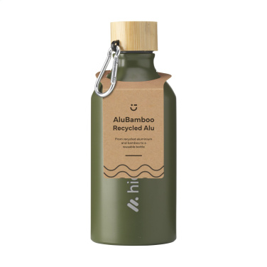 Logotrade firmakingi foto: AluBamboo GRS Recycled Alu 500 ml veepudel
