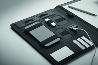 Logo trade reklaamtoote pilt: BURGUS A4 kaust ja juhtmevaba laadija