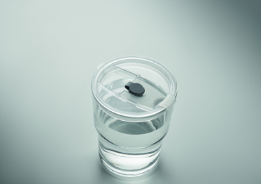 Logo trade firmakingi pilt: SIP klaasist joogitops kõrrega 400ml