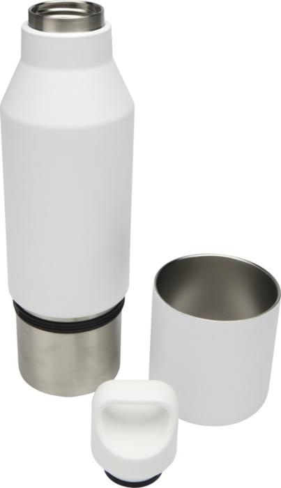 Logo trade ärikingi pilt: Odessy 600 ml taaskasutatud roostevabast terasest pudel tassiga