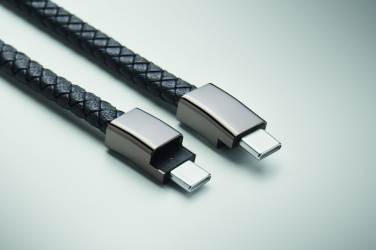 Logotrade firmakingituse foto: Punutud käevõru andmeedastuskaabel C-tüüp FAULETI