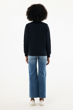 Logo trade firmakingituse pilt: IQONIQ Elgoni taaskasutatud puuvillast veerandlukuga kampsun