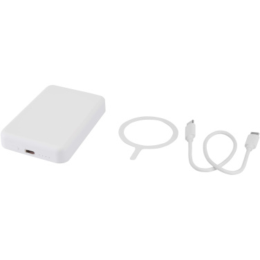 Logo trade meened foto: Acrab 5000 mAh 15W magnetiline juhtmevaba varupatarei koos 20W PD-ga - valmistatud taaskasutatud plastist