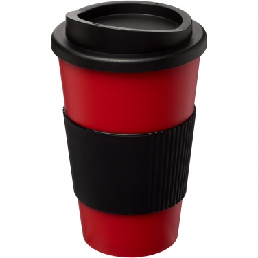 Logotrade mainoslahjat kuva: Americano® 350 ml eristetty muki oterenkaalla