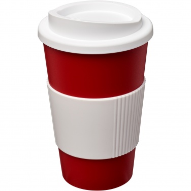 Logo trade mainoslahjat tuotekuva: Americano® 350 ml eristetty muki oterenkaalla
