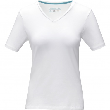 Logotrade mainostuotet kuva: Kawartha short sleeve women's organic V-neck t-shirt