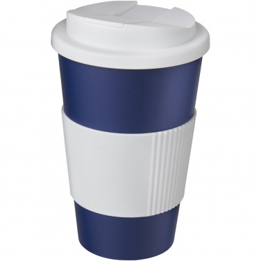 Logo trade liikelahja mainoslahja tuotekuva: Americano® 350 ml muki, läikyttämätön kansi, grippi