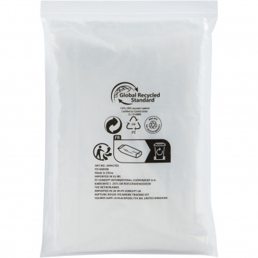 Logo trade mainoslahjat tuotekuva: Mayan GRS-kierrätetty kertakäyttösadeviitta säilytyspussilla 