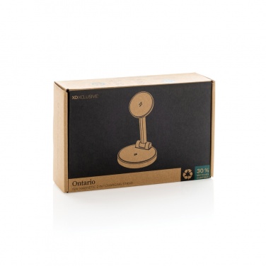 Logo trade mainoslahjat tuotekuva: Ontario RCS 15W magneettinen lataus 2 in 1 -teline muovia