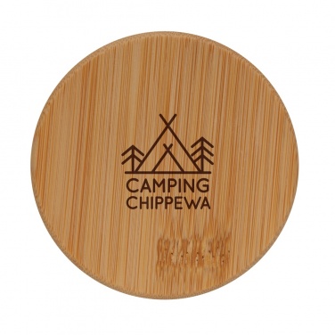 Logotrade mainoslahjat kuva: Borosilikaattilasinen lasi bambukannella 250 ml 2kpl