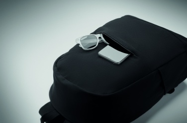 Logo trade mainoslahjat ja liikelahjat kuva: 15 tuuman kannettava reppu kierrätetystä esikulutetusta puuvillasta ja kierrätetystä polyesteristä mukautettavalla painatuksella