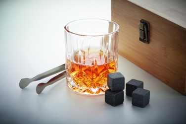 Logotrade mainoslahja tuotekuva: Viskisetti bambulaatikossa