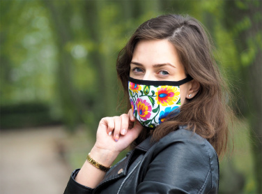 Logotrade liikelahjat kuva: MARS PRO puuvillanaamari (koko M), jossa on tasku ja HEPA-suodatin. 1380165