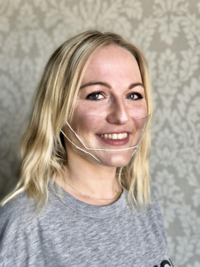 Logotrade mainoslahjat ja liikelahjat tuotekuva: ATENA-kirkas kasvosuojus-suojanaamari suuta ja nenää varten 1461162