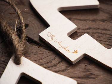 Logo trade mainoslahjat ja liikelahjat kuva: Puinen joulukoriste 1855121