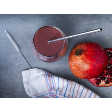 Logotrade liikelahjat kuva: Uudelleenkäytettävä 1 kpl ECO Straw Set ruostumattomasta teräksestä valmistettu olki