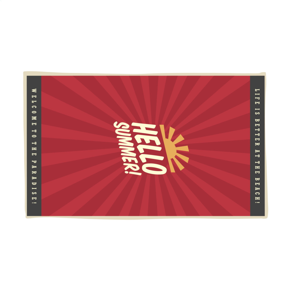 Logo trade mainoslahja ja liikelahja tuotekuva: Painettu rantapyyhe 300 g/m² 100x180