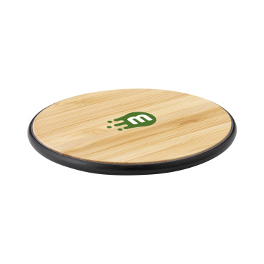 Logotrade mainoslahja tuotekuva: Bamboo 10W Wireless Charger langaton pikalaturi