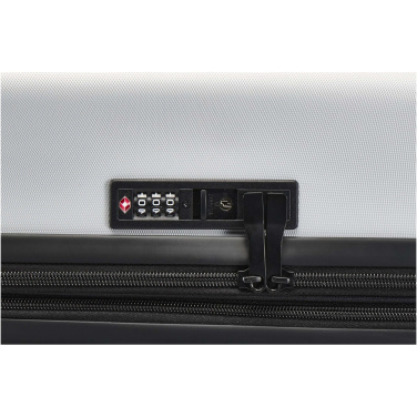 Logo trade liikelahjat tuotekuva: Rover 70 litran ja 24 tuuman GRS-kierrätetystä materiaalista valmistettu laajennettava vetolaukku