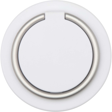 Logotrade mainoslahja tuotekuva: Albali kierrätetystä muovista valmistettu magneettinen puhelinteline rengasjalustalla