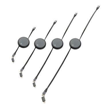 Logo trade mainostuotet tuotekuva: Terra RCS 240W kierrätysalumiini 2 in 1 vetokaapeli