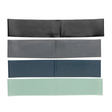 Logotrade reklaminės dovanos nuotrauka: 4 vnt elastinės fitneso juostos maišelyje