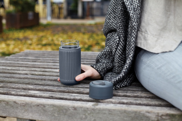 Logotrade firminės dovanos nuotrauka: „Black+Blum“ stiklinis kelioninis puodelis, 340 ml