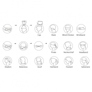 Logotrade logo dāvanas foto: Daudzfunkcionāla šalle