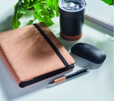 Logotrade biznesa dāvanas foto: A5 portfelis korķa krāsā