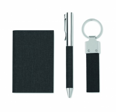 Logotrade logo dāvanas foto: 3-daļīgs dāvanu komplekts dāvanu kastē ar pielāgojamu apdruku